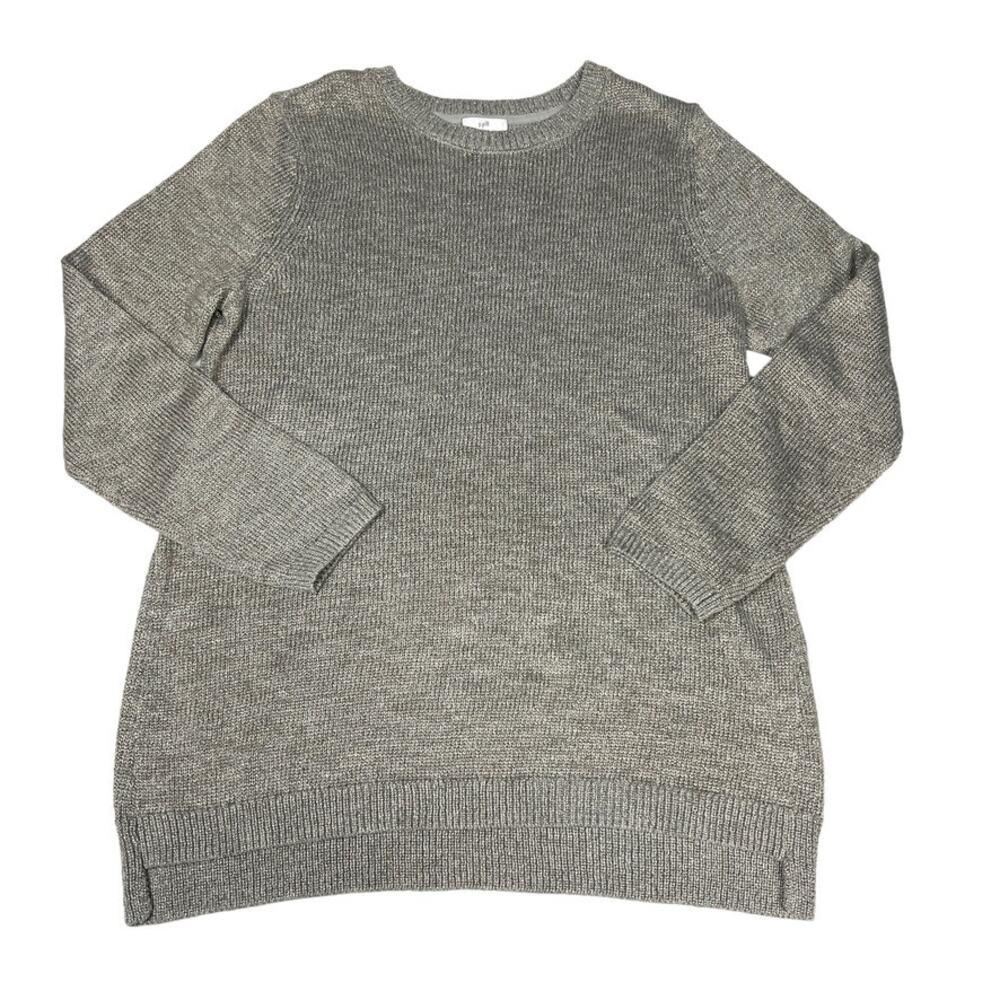 J. Jill Sweater Long Sleeve Pullover Knit Modest Crew Neck Metallic NEW Womens S
